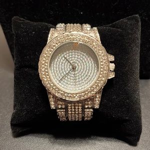 Crystal Stainless Steel Watch/Bling